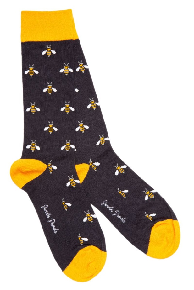 Swole Panda NAVY BUMBLEBEE socks SP375